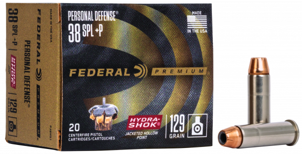 Federal .38 Special - 129gr Hydra Shok JHP - 20er