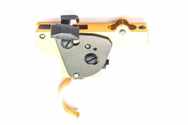 Rusan - Trigger system with side safety, gold plated - Mauser 98/48, Zastava M70