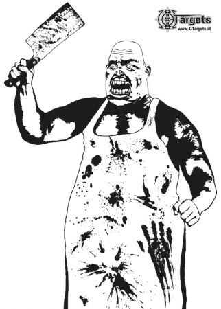 X-Targets - Zombie Butcher Zielscheibe
