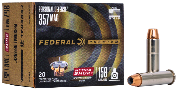 Federal .357 Mag. - 158gr Hydra Shok JHP - 20er