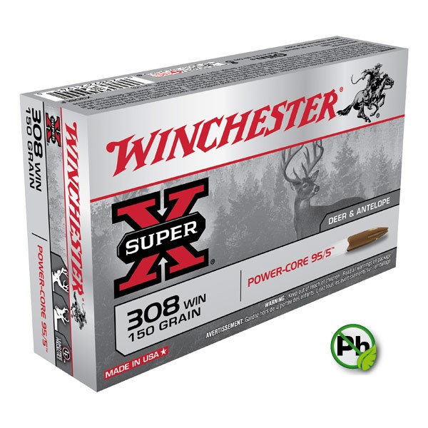 Winchester .308Win. 9,7g/ 150gr PowerCore - Bleifrei