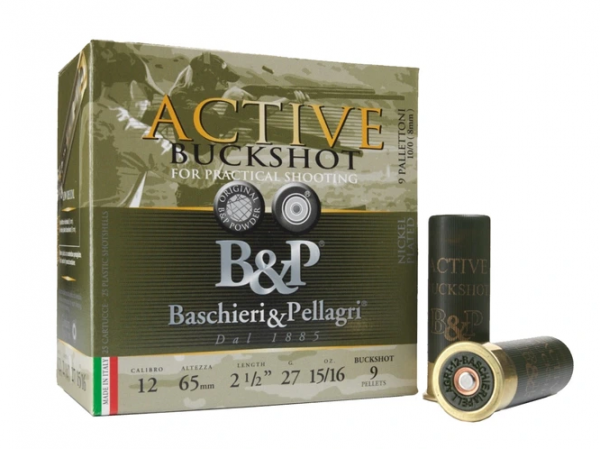 B&P F2 Activ Buckshot 12/65 - 27g - 25er Pkg
