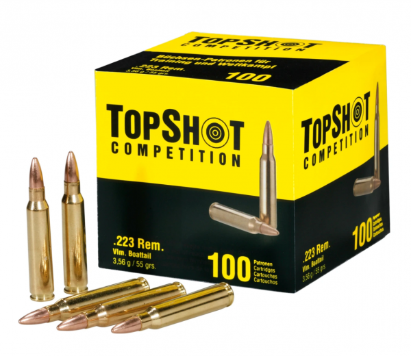 TopShot Comp .223Rem. FMJ 55gr - 100er