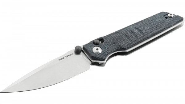 Real Steel Sacra - Blue Denim Micarta