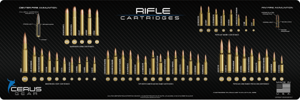 Cerus Gear - Renigungsmatte - Top Rifle Cartridges - Groß